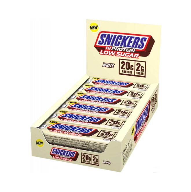 Hovedbilde Snickers Low Sugar Hi Protein Bar 12 x57 g White Chocolate