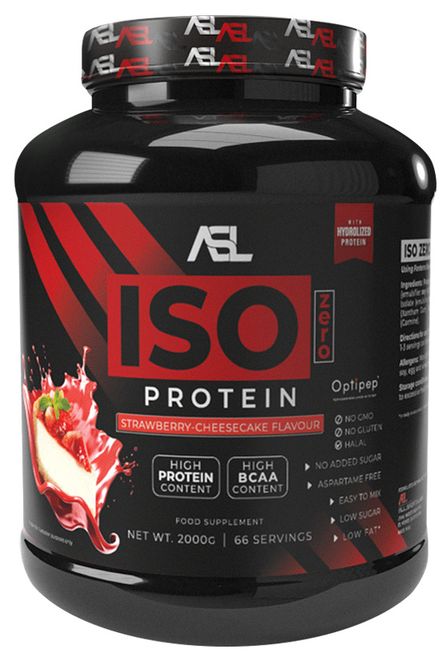 Hovedbilde ASL Whey ISO Zero Protein Strawberry Cheesecake 2kg