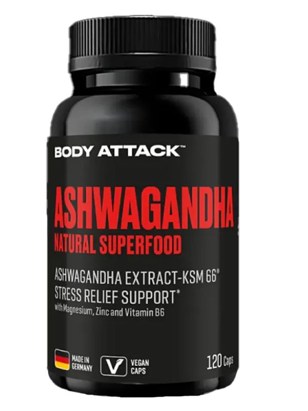 Body Attack Ashwagandha 120 kapsler