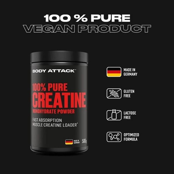 Body Attack Creatine Monohydrate 500g