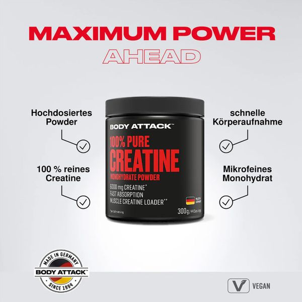 Body Attack Creatine Monohydrate 500g